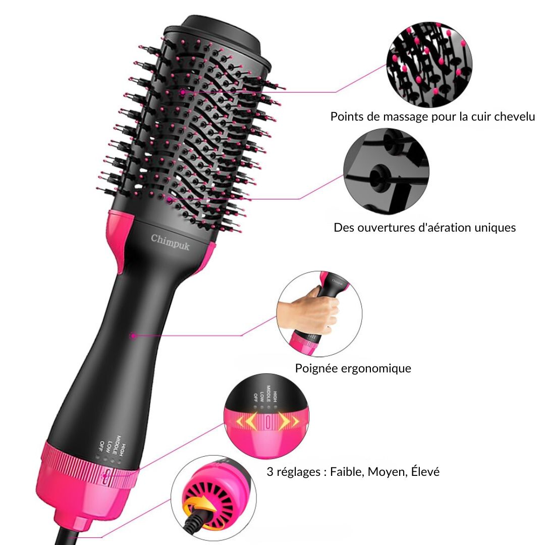 AirBrosse,  Brosse-sèche-cheveux révolutionnaire !