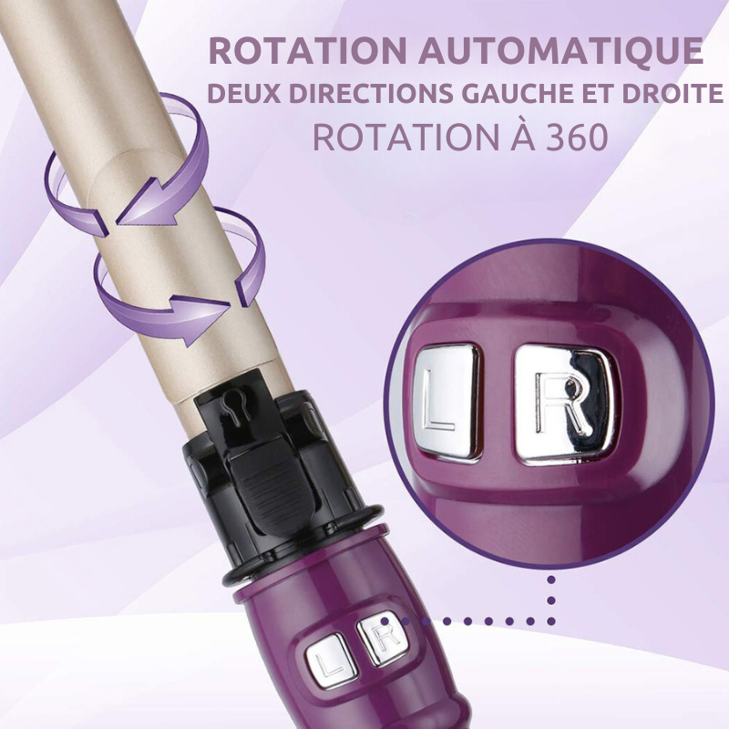 Frise Matic Pro - Fer à boucler facile, rotatif automatique